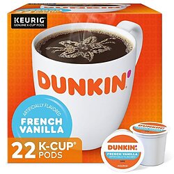 Dunkin Coffee French Vanilla K-Cups (22 Ct)