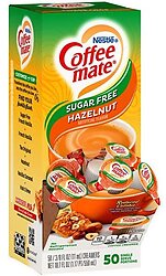 Coffee-Mate Sugar Free Hazelnut (50 Count)